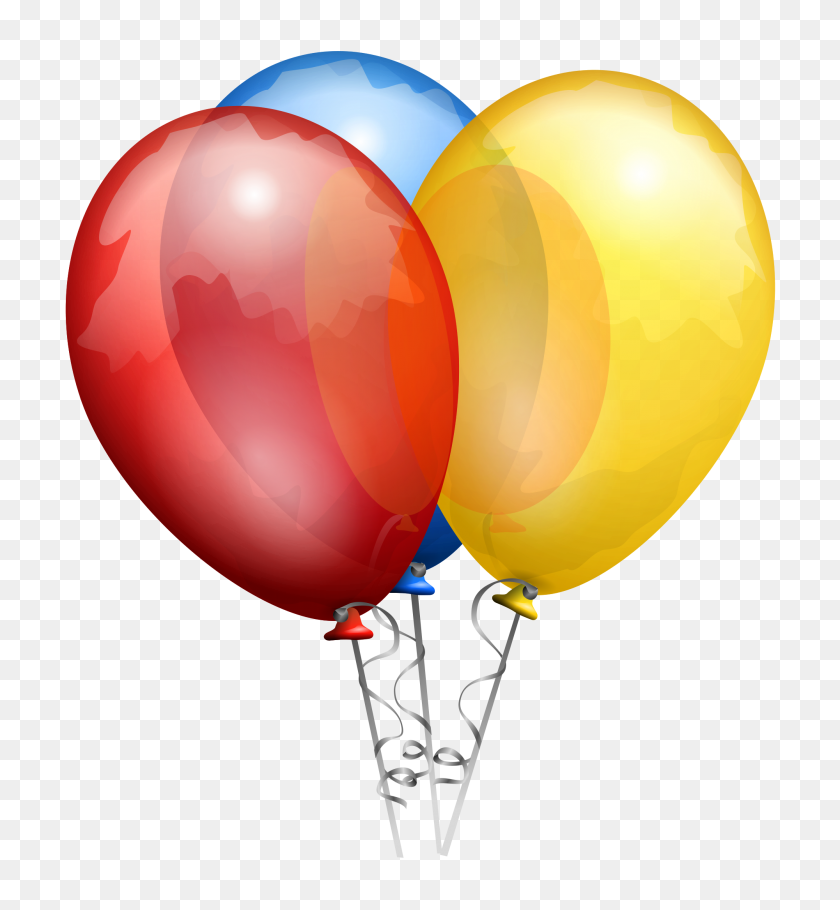 2000x2182 Balloons Aj - Yellow Balloon Clipart