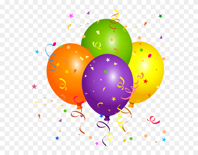 589x600 Balloons Balloons, Birthday - Happy Birthday Balloons Clip Art