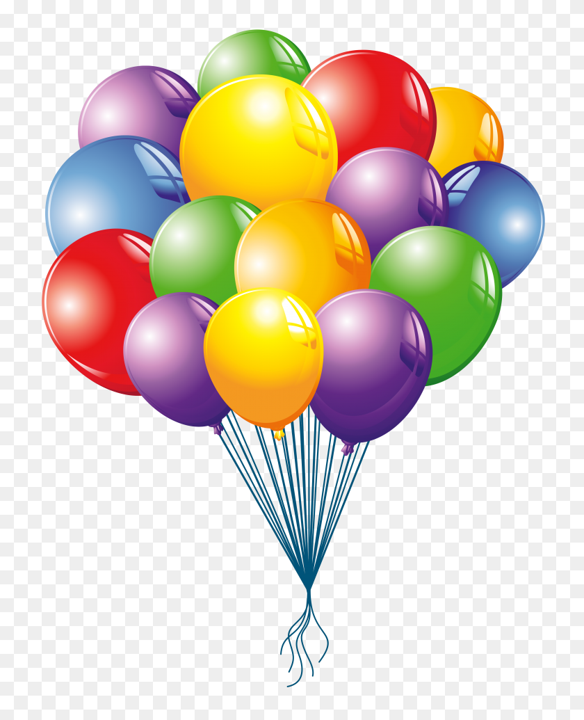 4122x5156 Balloons Clipart - Balloons Clipart PNG