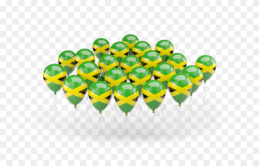 640x480 Balloons Illustration Of Flag Of Jamaica - Jamaica PNG