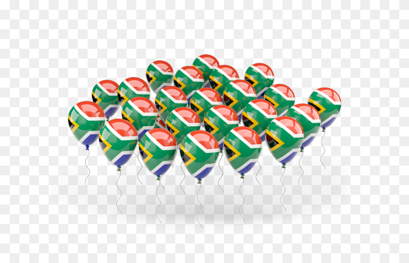640x480 Globos Ilustración De La Bandera De Sudáfrica - Sudáfrica Clipart
