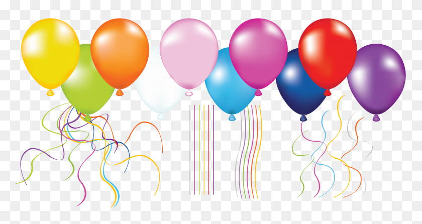 5500x2725 Balloons Png - Blue Balloons PNG