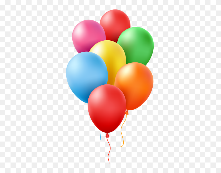 343x600 Balloons Transparent Clip Art Image Clip Art Clowns - Snapchat Logo Clipart