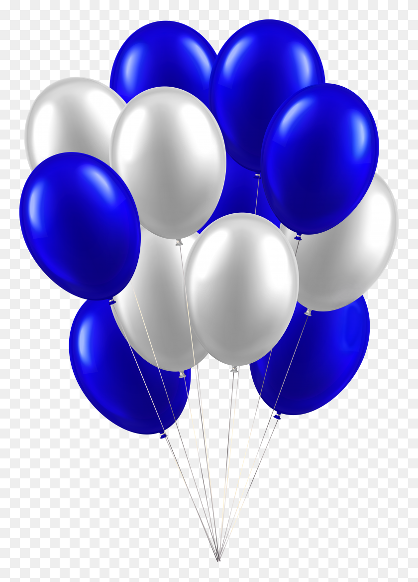 5627x8000 Balloons White Blue Clip Art - White Balloons PNG