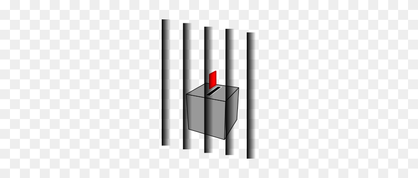189x299 Ballot Box Behind Bars Clip Art - Prison Bars Clipart