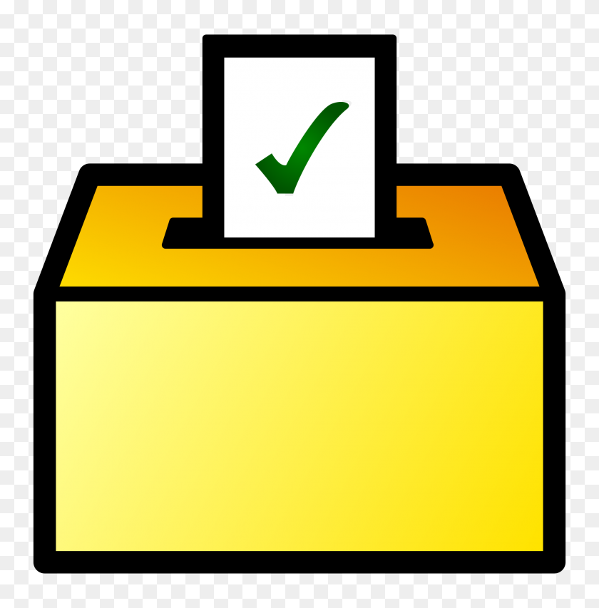 2000x2035 Ballot Box Icon Color - Voting Box Clipart