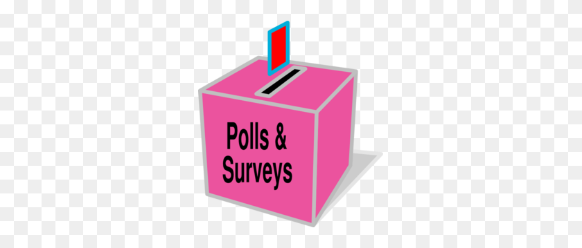 267x299 Ballot Box Pink Clip Art - Voting Box Clipart
