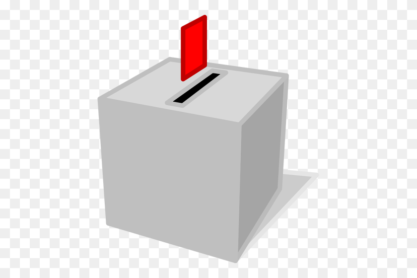 447x500 Избирательная Урна С Избирательным Бюллетенем Векторный Клипарт - Демократия