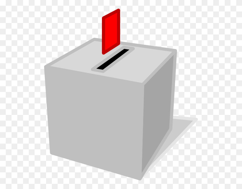 534x598 Ballot Voting Box Clip Art - Transparent Box PNG