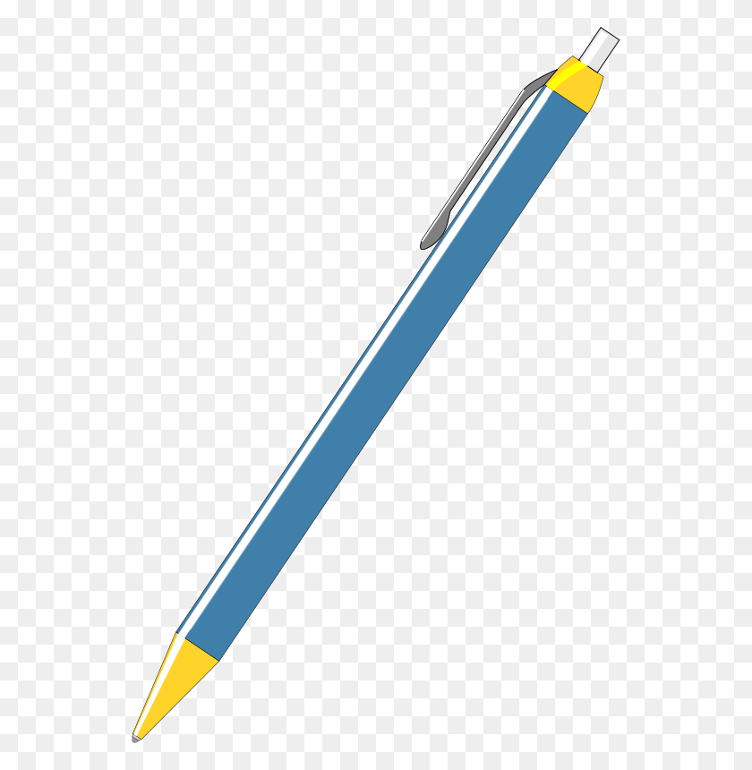 546x800 Ballpoint Pen Clipart Free Images - Pen And Paper Clipart