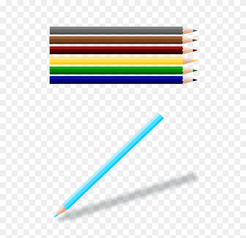530x750 Ballpoint Pen Colored Pencil Drawing - Colored Pencils Clipart
