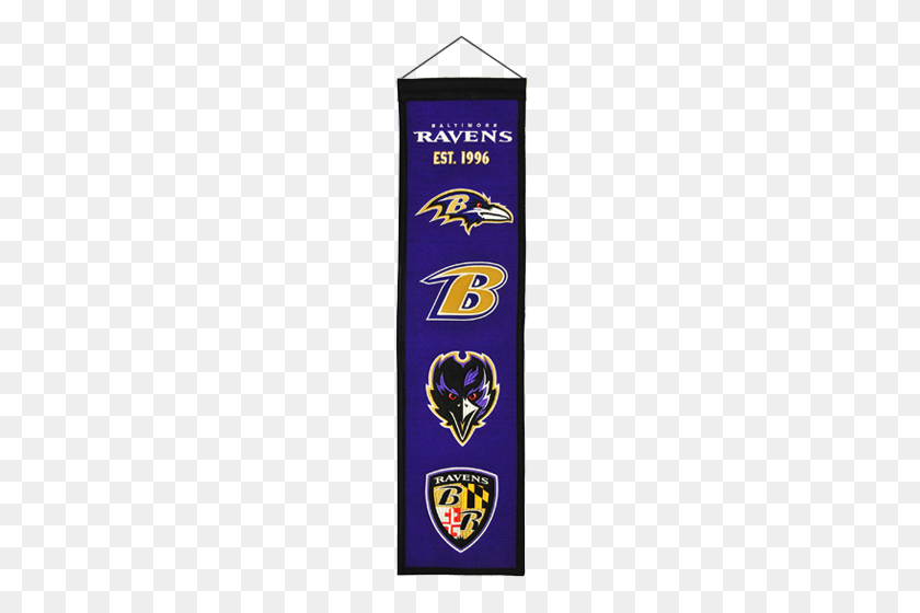 500x500 Baltimore Ravens Logo Evolution Heritage Banner - Baltimore Ravens Logo PNG