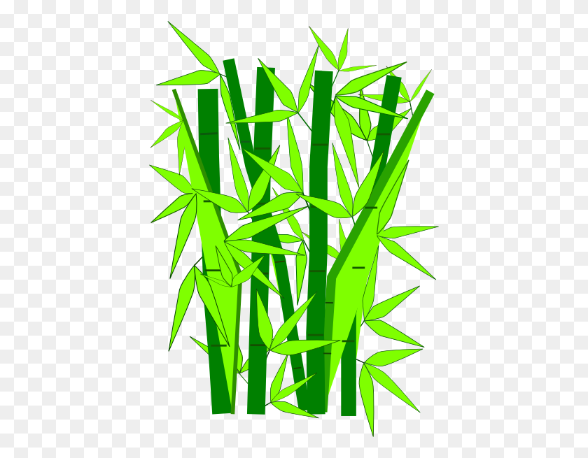 414x595 Bamboo Clipart Animated - Bamboo Frame PNG