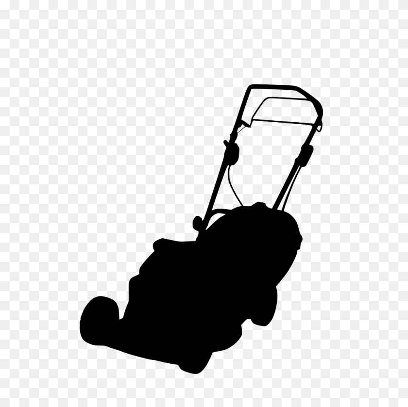 1000x1000 Bamboo Silhouette - Lawn Mower Clipart Black And White