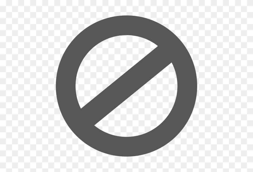 512x512 Ban Circle Sign - Ban PNG