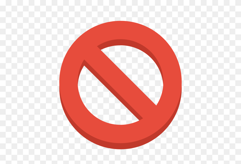 512x512 Prohibición, Icono De Signo - Prohibición Png