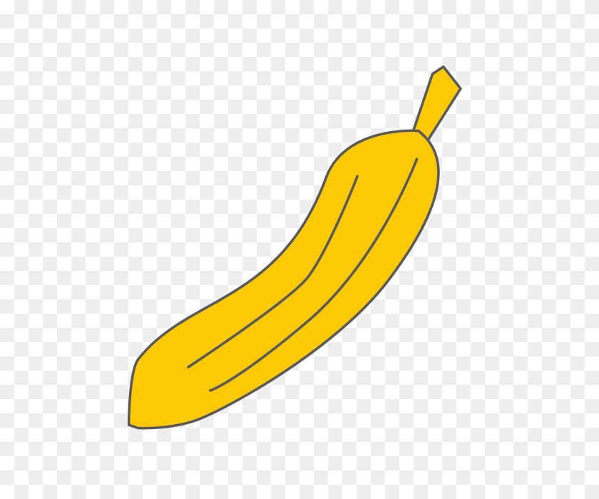 640x640 Banana Banana Free Illustration Distribution Site Clipart - Free Banana Clipart