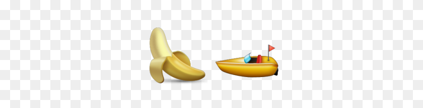 1000x200 Banana Boat Emoji Significados De Historias De Emoji - Barco Emoji Png