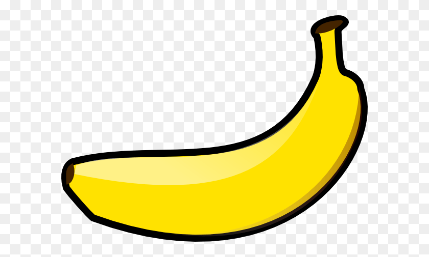 600x445 Банановый Мультфильм Клипарты - Банановые Листья Клипарт