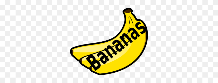300x261 Banana Clip Art - Banana Clipart