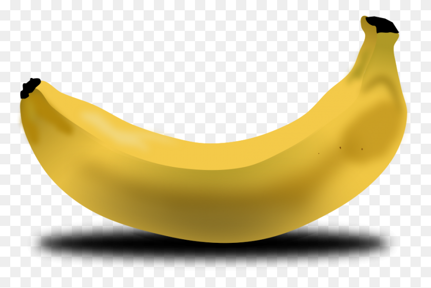 900x579 Banana Clip Art Free - Banana Peel Clipart
