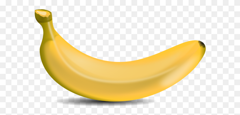 600x345 Plátano Imágenes Prediseñadas De Plátano Amarillo - Cáscara De Plátano Png