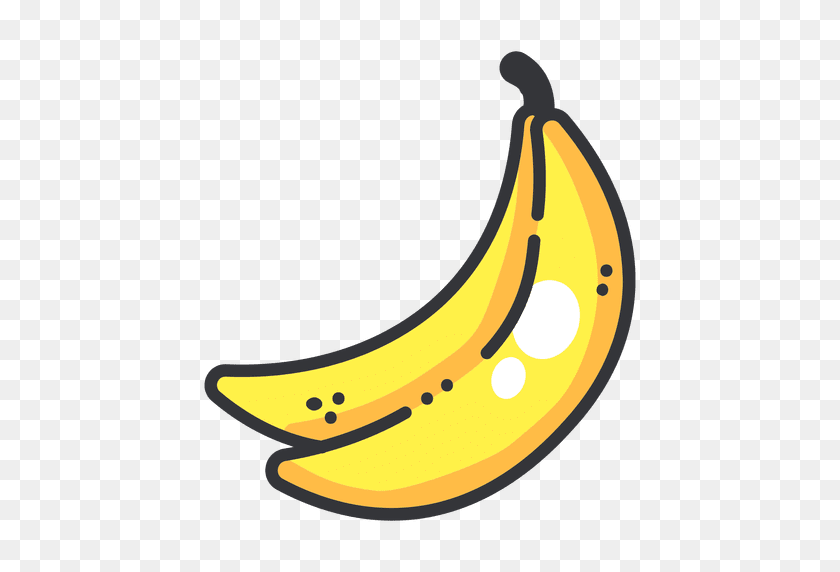 512x512 Банан Значок Фрукты - Банан Png
