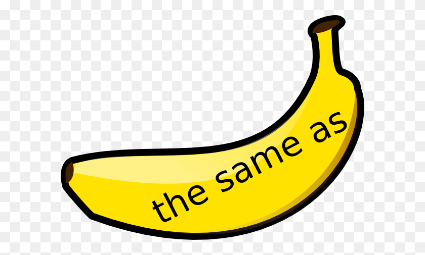 600x445 Banana Maths Vocabulary The Same As Clip Art - Same Clipart