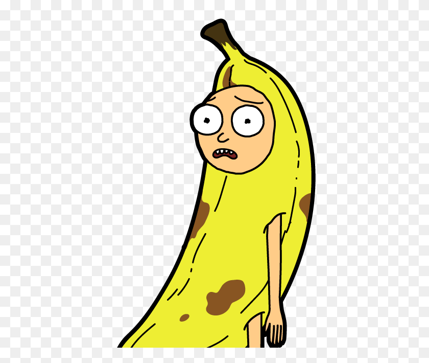 413x650 Banana Morty Rick And Morty Wiki Fandom Powered - Rick And Morty Clipart