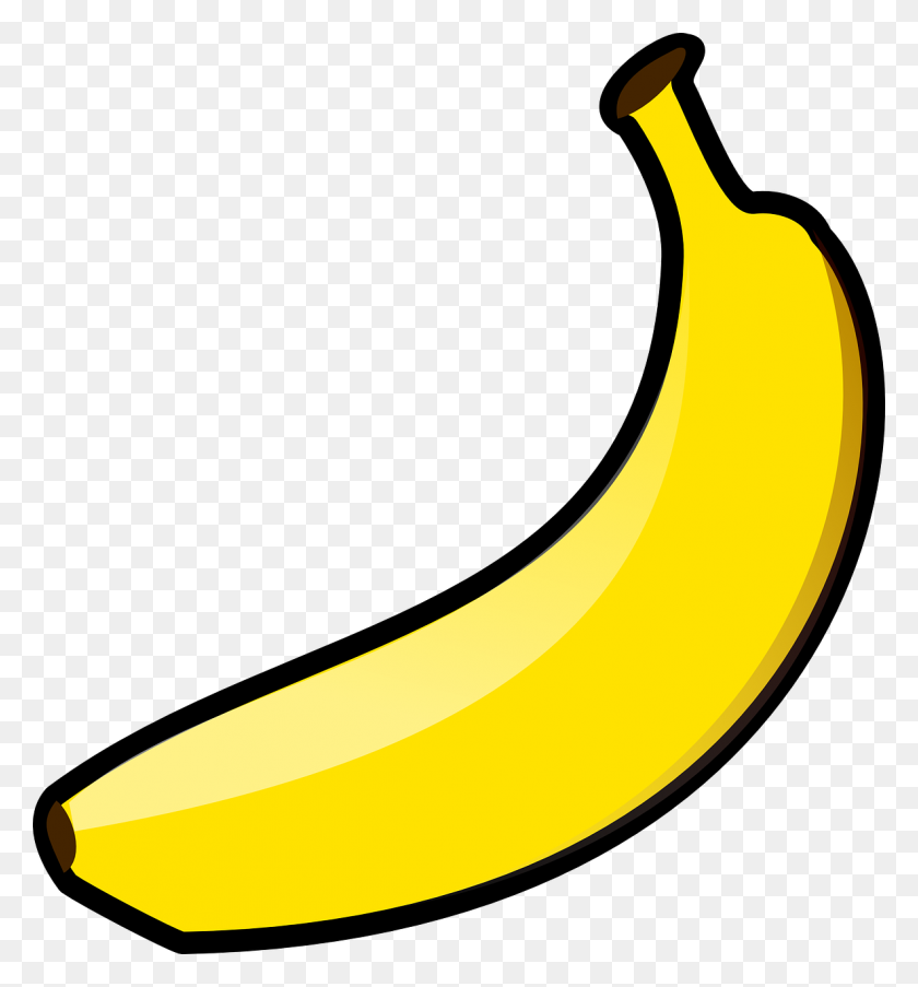 1184x1280 Banana, Yellow, Fruit, Food, Fresh - Banana Pudding Clipart