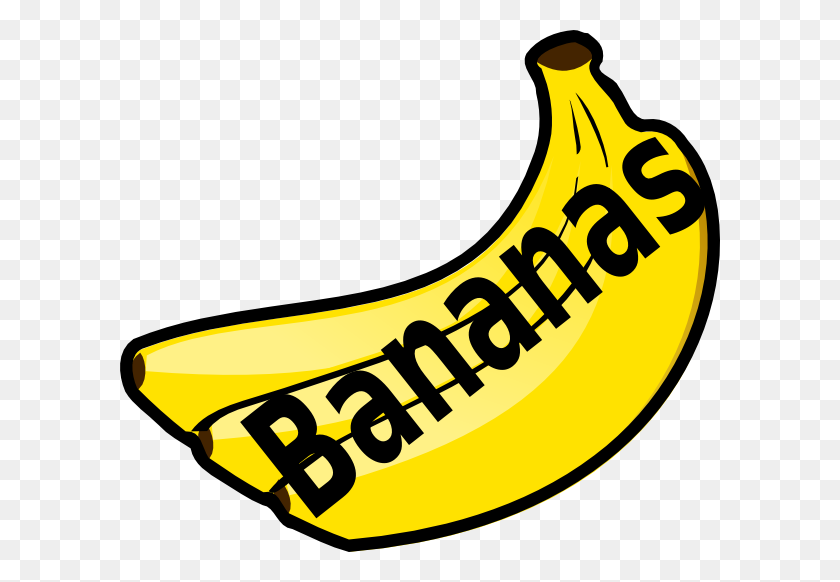 600x522 Бананы С Орфографией Картинки - Орфография Клипарт