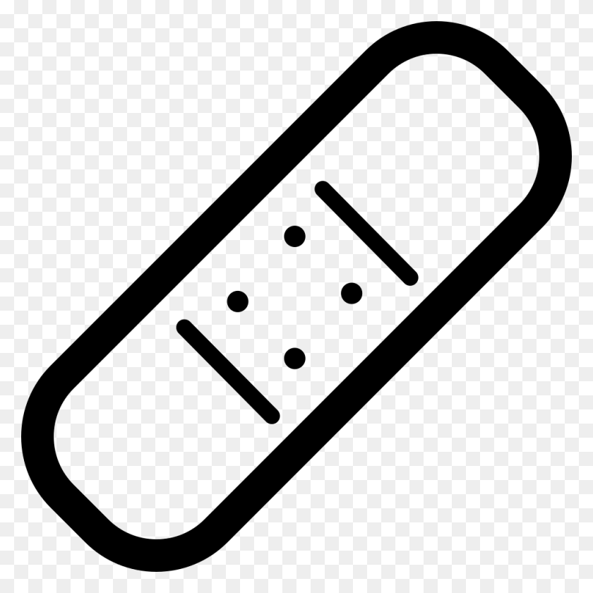 980x980 Band Aid Outline Png Icon Free Download - Band Aid Clipart Black And White