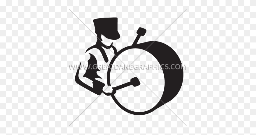 385x385 Band Lets March Production Ready Artwork For T Shirt Printing - Marching Band Clipart Black And White