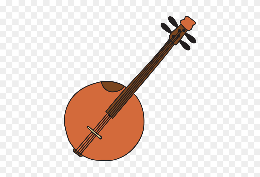 512x512 Banjo Instrumento Musical Doodle - Banjo Png