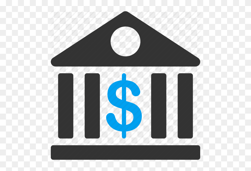 512x512 Bank Building, Banking, Business Center, Finance, Financial - Bank Icon PNG