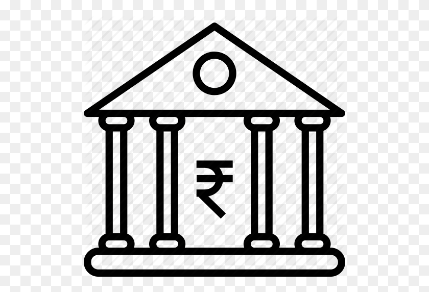512x512 Bank Clipart Indian Bank - Bank Clipart Black And White