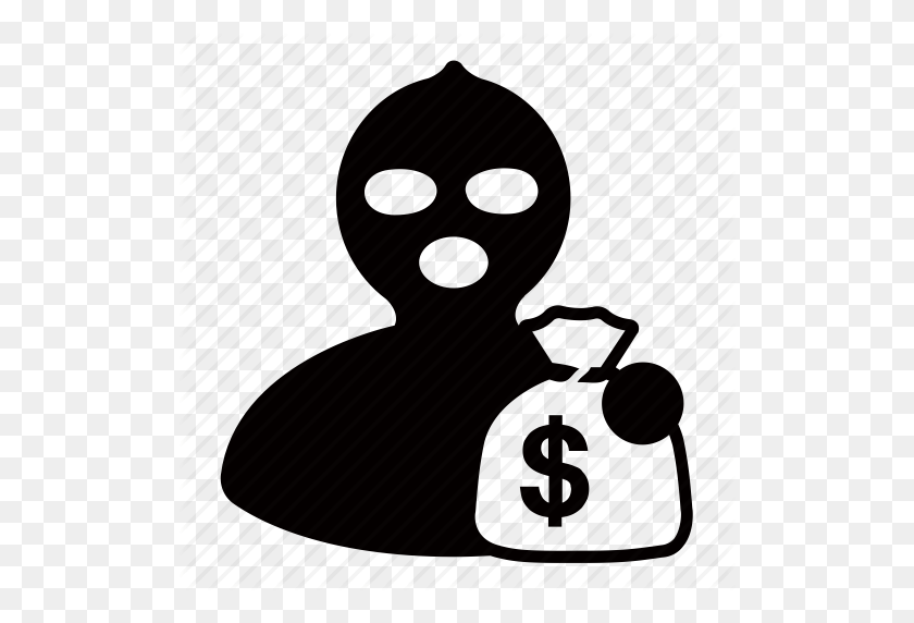 512x512 Bank, Criminal, Money, Robber, Steal, Theft, Thief Icon - Robber PNG