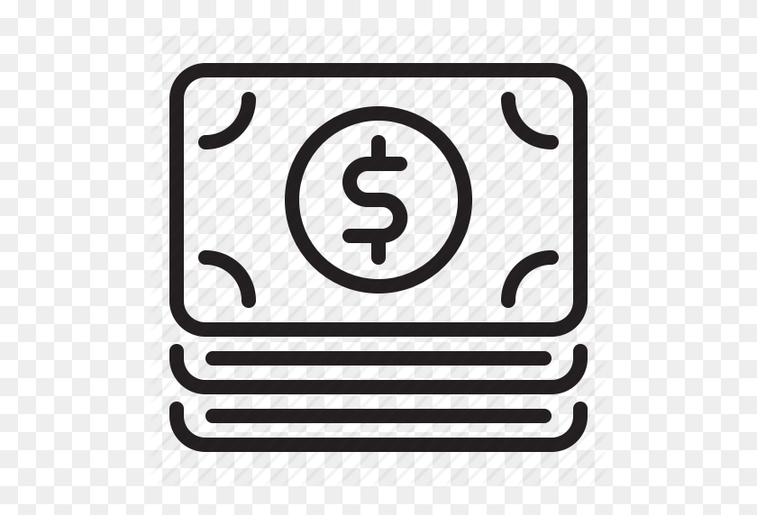512x512 Bank, Money, Payment, Pile Icon - Pile Of Money PNG
