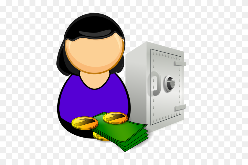 486x500 Bank Officer - Food Bank Clipart