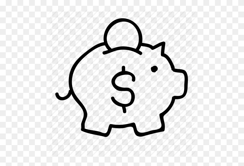 512x512 Banking, Drawn, Finance, Financial, Money, Piggy Bank, Sketch Icon - Sketch PNG
