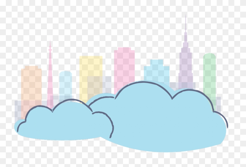 1500x981 Banner Cityscape On Clouds Deltapath - Cityscape PNG