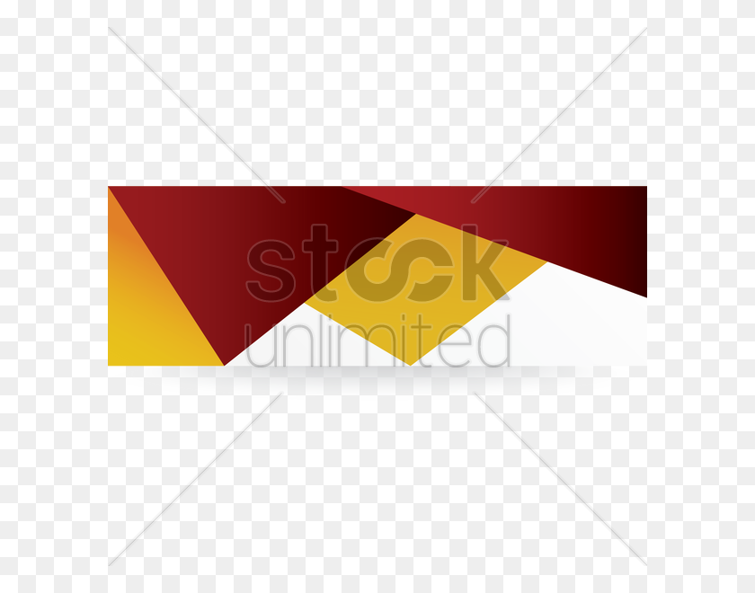 600x600 Banner Design Vector Image - Triangle Banner PNG