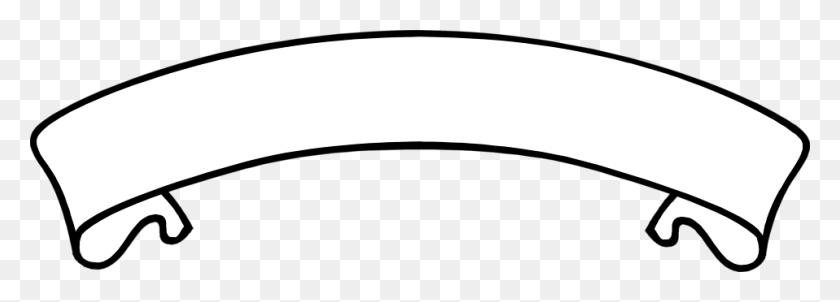 958x298 Banner Free Stock Photo Illustration Of A Blank Banner - White Banner PNG