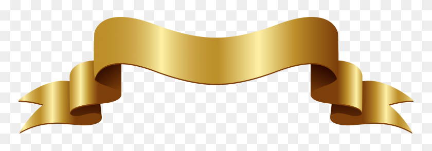 8000x2400 Баннер Золотой Png Клипарт - Золотая Линия Png