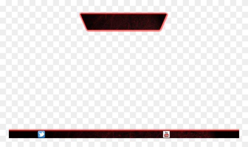 1024x576 Banner Overlay Template, Banner Overlay Template - Facecam Border PNG