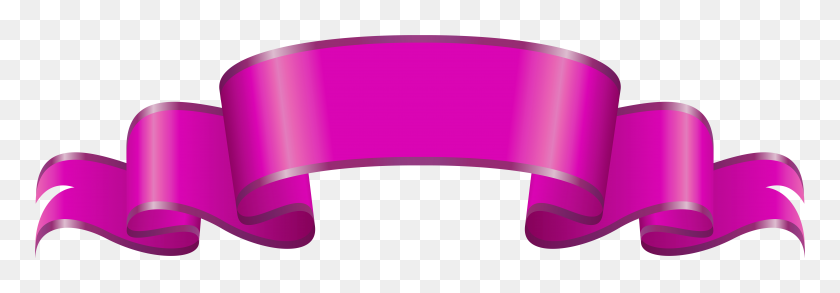 8000x2390 Banner Pink Decorative Png Clip Art - Pink Banner PNG