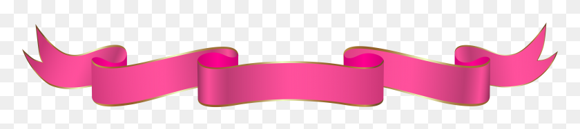 8000x1322 Banner Pink Transparent Clip Art - Pink Banner Clipart