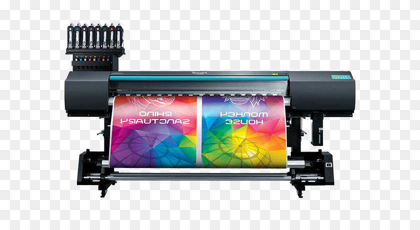 600x400 Máquinas De Impresión De Pancartas Roland Dga - Impresora Png