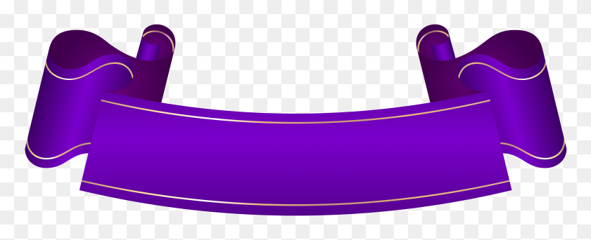 8000x2895 Banner Purple - Paint Stroke Clipart