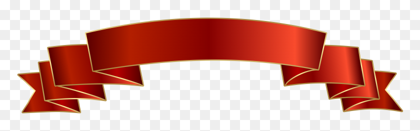8000x2078 Banner Red Png Transparent - Red Banner PNG